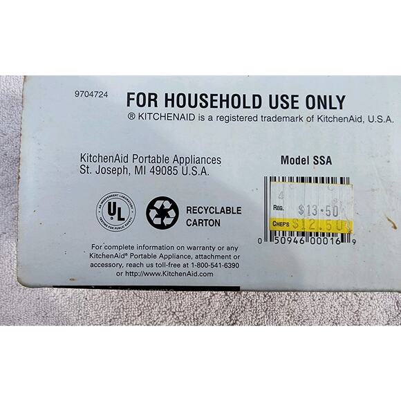 Kitchen Aid Stand Mixer Sausage Stuffer Accessory - Picture 5 of 7